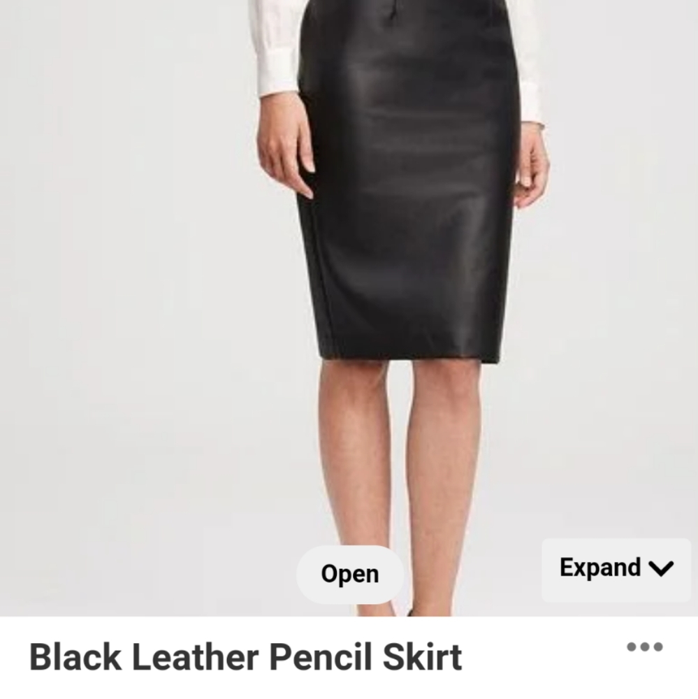 Ann Taylor Faux Leather Pencil Skirt